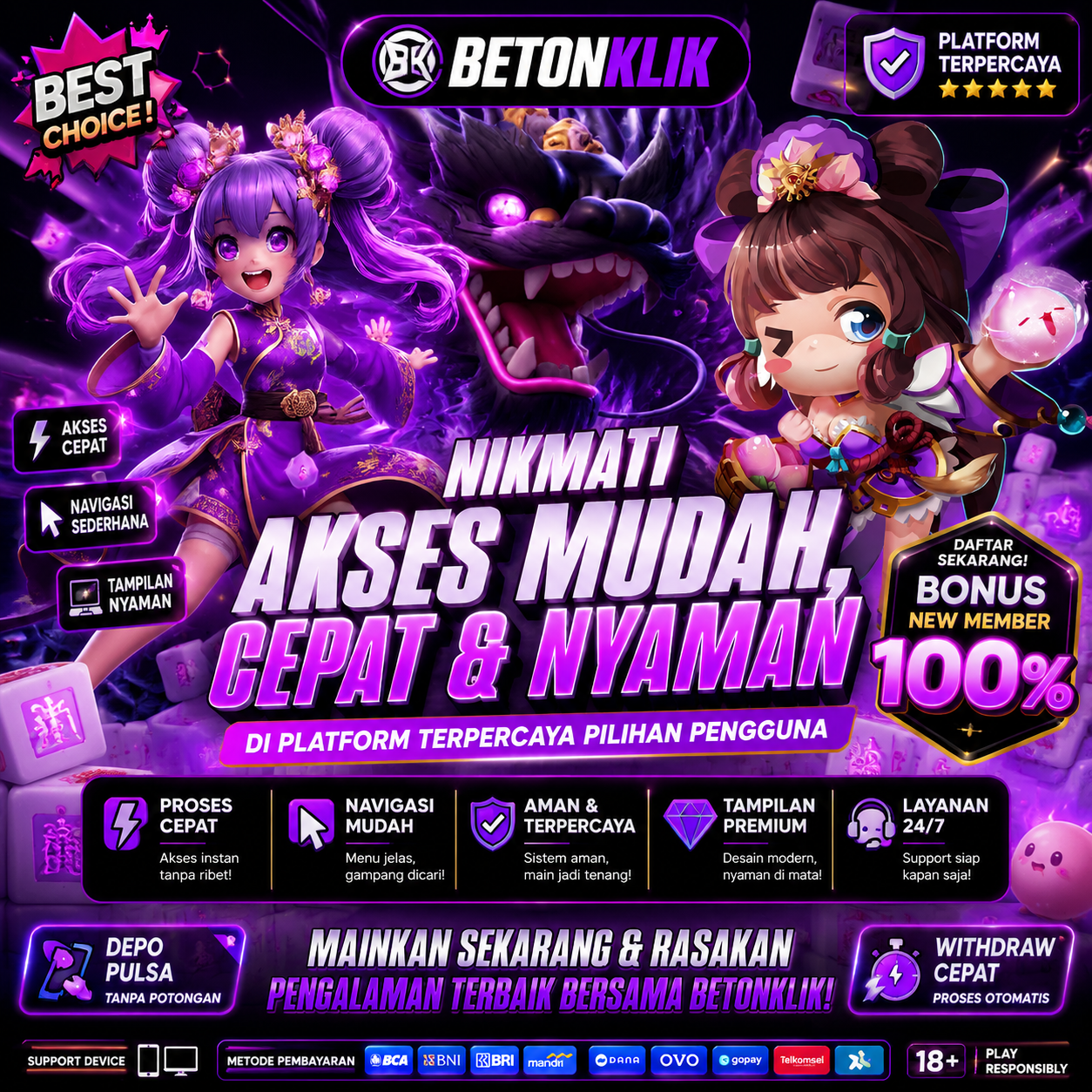 BETONKLIK | Nikmati Akses Mudah, Cepat & Nyaman di Platform Terpercaya Pilihan Pengguna by Hey siriusly